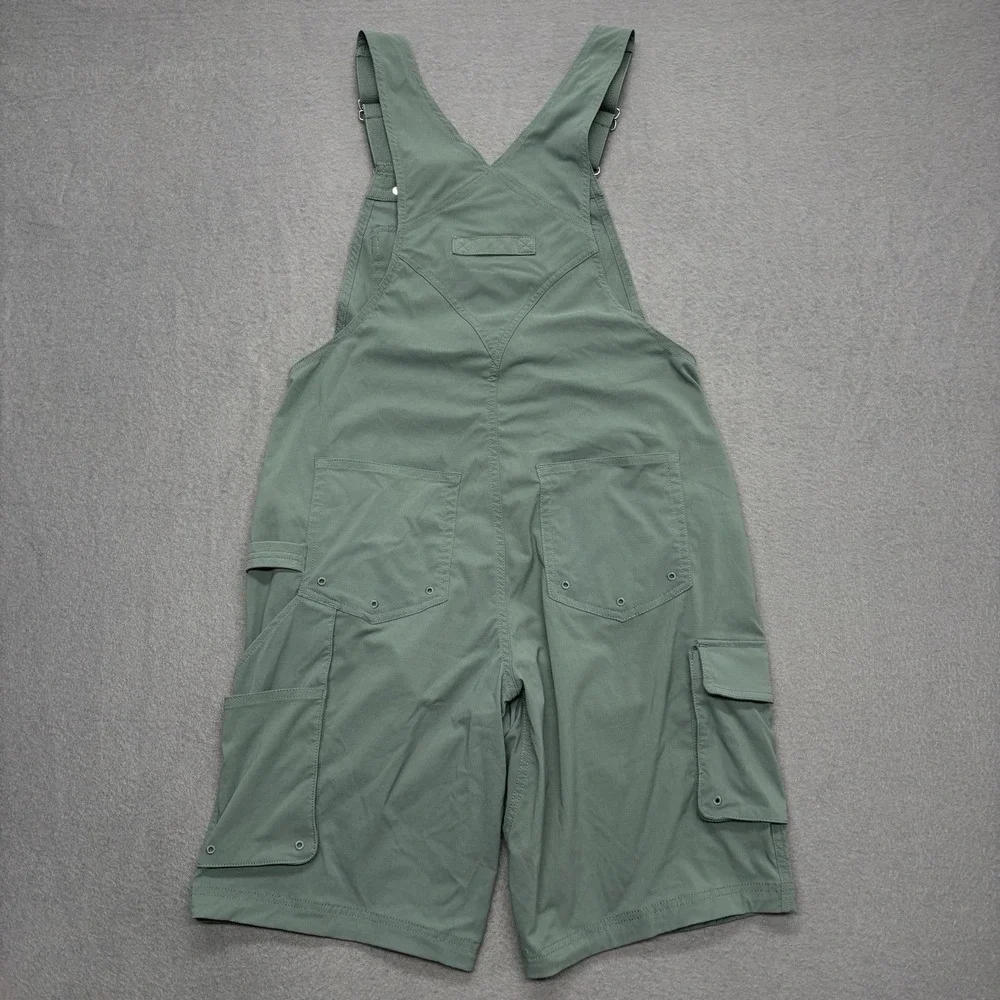 Duluth Trading Bib Overalls Womens S Green Heirloom Gardening Cargo Pockets - Picture 9 of 9